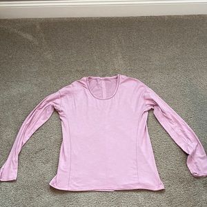 Lululemon Long Sleeve Pink Top